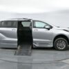 Silver Toyota Sienna with BraunAbility Side Entry Automatic Fold Out conversion
