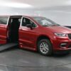 Red Chrysler Pacifica with BraunAbility Side Entry Automatic Fold Out conversion