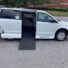 White Dodge Grand Caravan with Vantage Mobility Side Entry Manual In Floor conversion