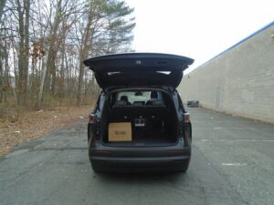 Black Toyota Sienna with BraunAbility Side Entry Automatic In Floor conversion