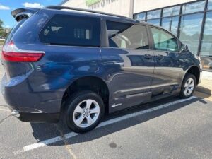 Blue Toyota Sienna with Vantage Mobility Side Entry Automatic In Floor conversion