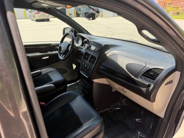 Grey Dodge Grand Caravan with Adaptive Vans Side Entry Automatic Fold Out conversion