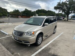 Brown Chrysler Town and Country with BraunAbility Side Entry Automatic Fold Out conversion