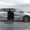 Silver Honda Odyssey with BraunAbility Side Entry Automatic In Floor conversion