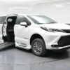 White Toyota Sienna with BraunAbility Side Entry Automatic Fold Out conversion
