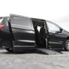 Black Chrysler Voyager with BraunAbility Side Entry Automatic Fold Out conversion