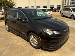 Black Chrysler Voyager with Driverge Side Entry Automatic Fold Out conversion