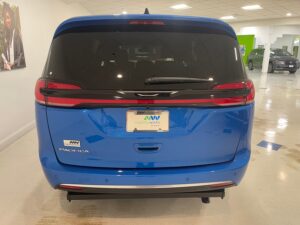 Blue Chrysler Pacifica with Driverge Side Entry Automatic Fold Out conversion