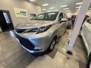 Silver Toyota Sienna with Vantage Mobility Side Entry Automatic In Floor conversion