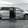 Silver Honda Odyssey with BraunAbility Side Entry Automatic In Floor conversion