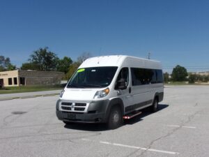 White Ram ProMaster with Other Rear Entry Automatic Fold Out conversion