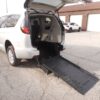 Silver Chrysler Pacifica with BraunAbility Rear Entry Manual Fold Out conversion