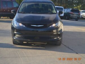 Black Chrysler Voyager with Vantage Mobility Side Entry Automatic In Floor conversion