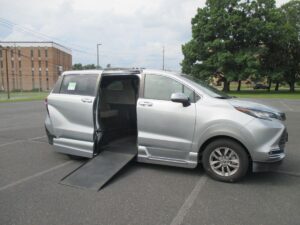 Silver Toyota Sienna with Vantage Mobility Side Entry Automatic In Floor conversion