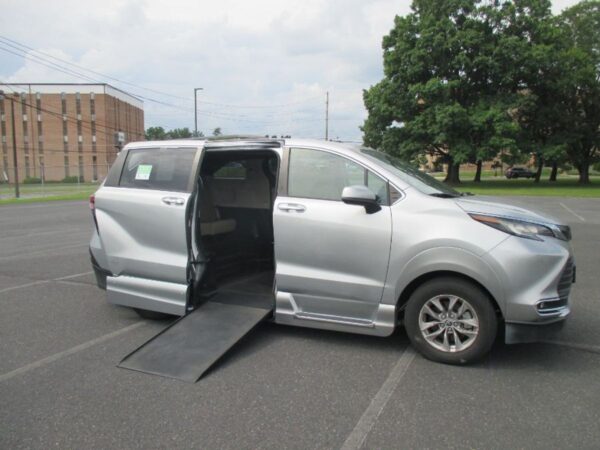 Silver Toyota Sienna with Vantage Mobility Side Entry Automatic In Floor conversion