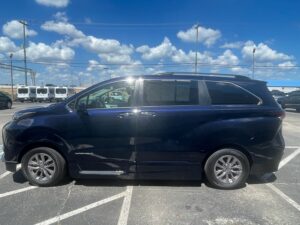 Blue Toyota Sienna with Vantage Mobility Side Entry Automatic In Floor conversion