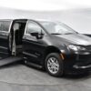 Black Chrysler Voyager with BraunAbility Side Entry Automatic Fold Out conversion