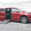 Red Toyota Sienna with BraunAbility Side Entry Automatic Fold Out conversion