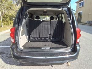 Blue Dodge Grand Caravan with Vantage Mobility Side Entry Automatic In Floor conversion