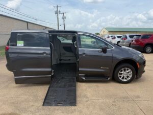 Silver Chrysler Pacifica with Vantage Mobility Side Entry Automatic In Floor conversion