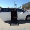 White Chrysler Pacifica with BraunAbility Side Entry Automatic Fold Out conversion