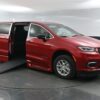 Red Chrysler Pacifica with BraunAbility Side Entry Automatic In Floor conversion