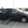 Black Chrysler Pacifica with BraunAbility Side Entry Automatic Fold Out conversion