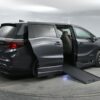 Grey Honda Odyssey with BraunAbility Side Entry Automatic In Floor conversion