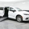White Chrysler Pacifica with BraunAbility Side Entry Manual Fold Out conversion