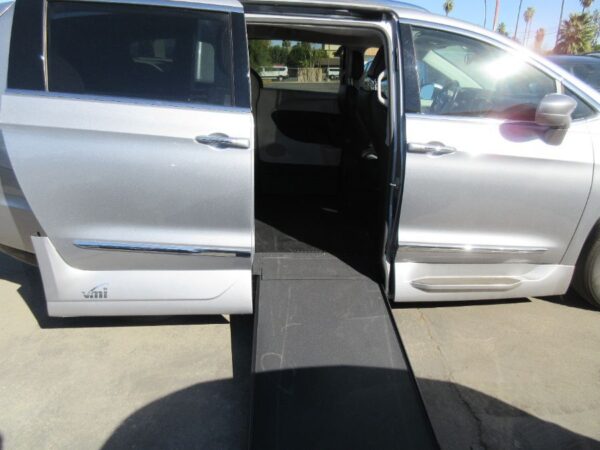 Silver Chrysler Pacifica with Vantage Mobility Side Entry Automatic In Floor conversion