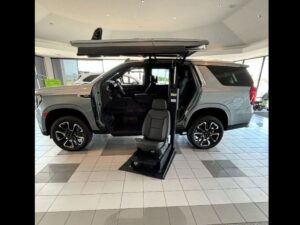 Silver GMC Yukon with ATC Side Entry Automatic In Floor conversion