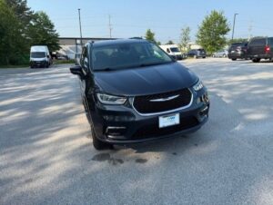 Grey Chrysler Pacifica with Driverge Side Entry Automatic Fold Out conversion
