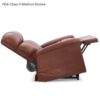A Comforter with Zero Gravity Lift Chair is shown fully reclined with a raised footrest. Text in the top left corner reads, “FDA Class II Medical Device.”.