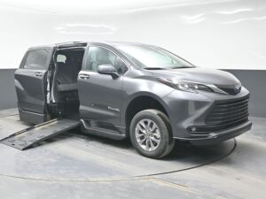 Grey Toyota Sienna with BraunAbility Side Entry Automatic Fold Out conversion
