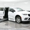 White Chrysler Pacifica with BraunAbility Side Entry Automatic Fold Out conversion