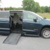Blue Chrysler Pacifica with BraunAbility Side Entry Automatic Fold Out conversion