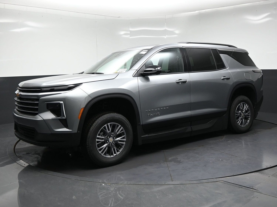 Grey Chevrolet Traverse with BraunAbility Side Entry Automatic In Floor conversion