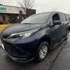 Blue Toyota Sienna with BraunAbility Rear Entry Manual Fold Out conversion