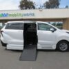 White Toyota Sienna with Vantage Mobility Side Entry Automatic In Floor conversion