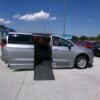Silver Chrysler Voyager with BraunAbility Side Entry Automatic Fold Out conversion
