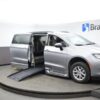 Silver Chrysler Voyager with BraunAbility Side Entry Automatic Fold Out conversion