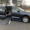 Silver Chrysler Pacifica with BraunAbility Side Entry Automatic In Floor conversion