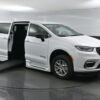 White Chrysler Pacifica with BraunAbility Side Entry Automatic Fold Out conversion