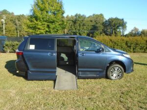 Blue Toyota Sienna with Vantage Mobility Side Entry Automatic In Floor conversion