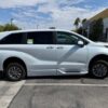 White Toyota Sienna with BraunAbility Side Entry Automatic In Floor conversion