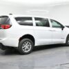 White Chrysler Voyager with BraunAbility Rear Entry Manual Fold Out conversion