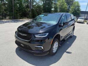 Black Chrysler Pacifica with BraunAbility Side Entry Automatic Fold Out conversion