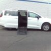 White Chrysler Voyager with Driverge Side Entry Automatic Fold Out conversion