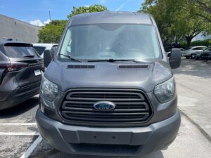 Grey Ford Transit with Other Rear Entry Automatic Fold Out conversion