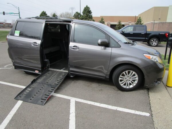 Grey Toyota Sienna with Adaptive Vans Side Entry Automatic Fold Out conversion